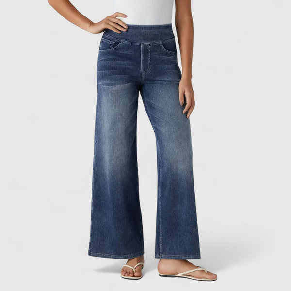 Ελπίδα - άνετο και ελαστικό παντελόνι με ψηλή μέση