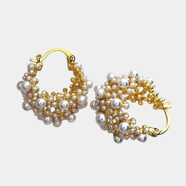 Chrysa - Σκουλαρίκια με μαργαριτάρια