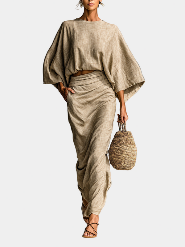 Σοφία - Σετ φούστα και μακρυμάνικη μπλούζα